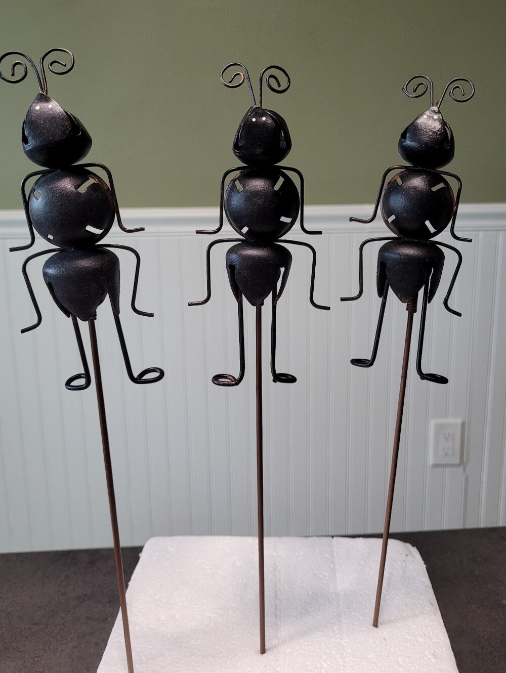 Hobby Lobby Metal Rustic Ant Garden Stakes set of 3